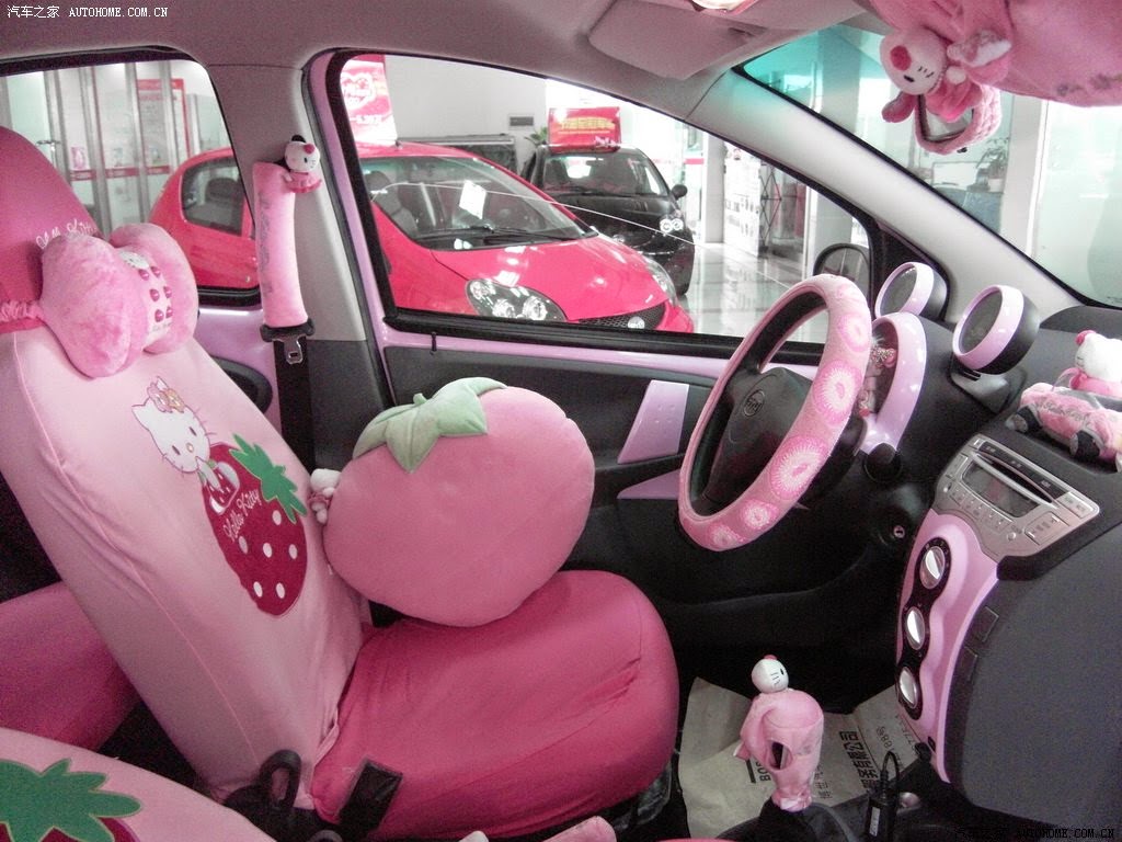 Modifikasi Interior Mobil Hello Kitty Dunia Otomotif