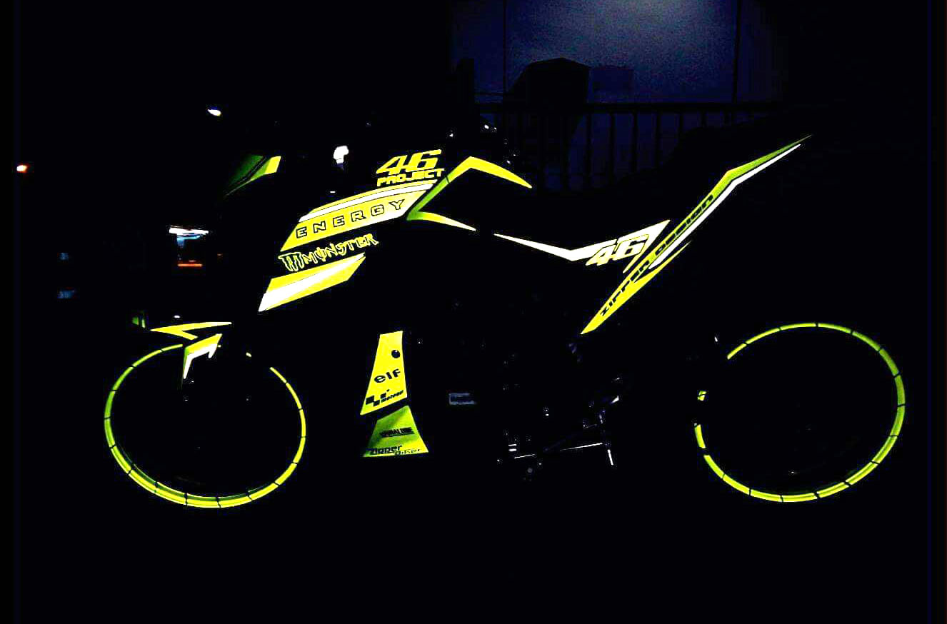 Yellow Kuning Modifikasi Yamaha Xabre 150 M Slaz 19 MOTORBLITZ